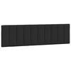 vidaXL Coussin de t&ecirc;te de lit Hanko noir 180 cm velours