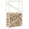 vidaXL Portant de bois chauffage blanc 60x25x100 cm