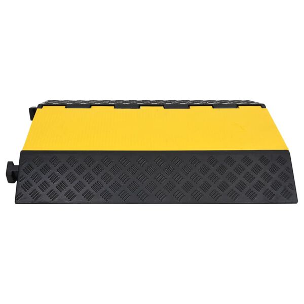 vidaXL Rampe de protection de c&acirc;ble avec 2 canaux 90 cm caoutchouc