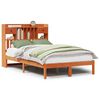 vidaXL Lit biblioth&egrave;que sans matelas cire marron 120x200 cm pin massif