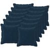 vidaXL Housse de coussin 12 pc HOUTEN Bleu 40 x 40 cm
