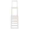 vidaXL Ensemble de supports pour plantes 3pcs Blanc Bois de pin massif