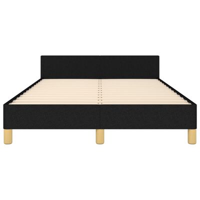 vidaXL Cadre de lit sans matelas noir 120x200 cm tissu