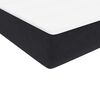 vidaXL Sommier &agrave; lattes de lit avec matelas et LED noir 80x210 cm velours