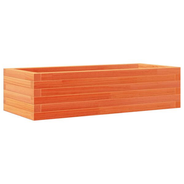 vidaXL Jardinière cire marron 90x40x23 cm bois de pin massif