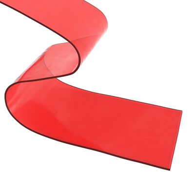 vidaXL Rideau de porte rouge 200 mmx1,6 mm 10 m PVC