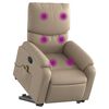 vidaXL Fauteuil inclinable de massage Cappuccino Similicuir