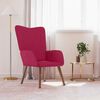 vidaXL Chaise de relaxation Rouge bordeaux Velours