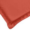 vidaXL Coussins de chaise à dossier bas lot de 2 rouge mélangé tissu