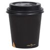 vidaXL Tasses &agrave; caf&eacute; en papier avec couvercles 200 ml 500 pcs Noir