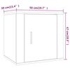 vidaXL Tables de chevet 2 pcs Blanc 50x39x47 cm
