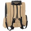 vidaXL Chariot pour animaux de compagnie 3 en 1 Design Sable 48 x 32 x (57-106) cm Tissu Oxford