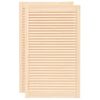 vidaXL Portes d'armoire &agrave; persiennes 2 pcs 99,3x59,4 cm pin massif