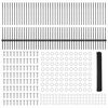 vidaXL Cl&ocirc;ture avec poteau Gris 1 x 100 m Acier et PVC