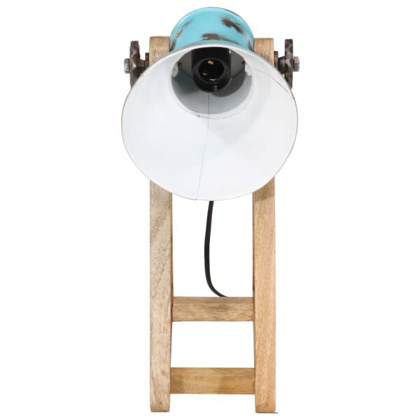 vidaXL Lampe de bureau 25 W bleu d&eacute;lav&eacute; 30x17x40 cm E27