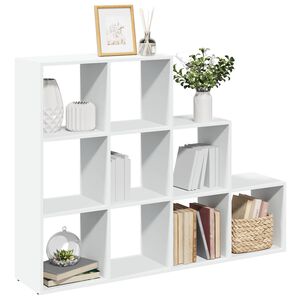 vidaXL &Eacute;tag&egrave;re s&eacute;paratrice de pi&egrave;ce &agrave; 3 niveaux blanc 137,5x29x103,5cm