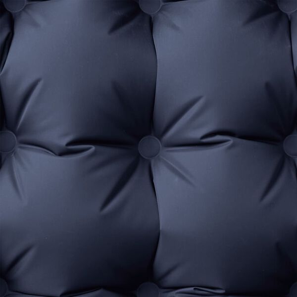 vidaXL Matelas de camping autogonflant avec oreiller 1 personne gris