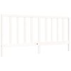 vidaXL Cadre de lit sans matelas blanc 200x200 cm bois massif de pin