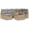 vidaXL Ensemble de canap&eacute; de jardin 9 pc polyrotin
