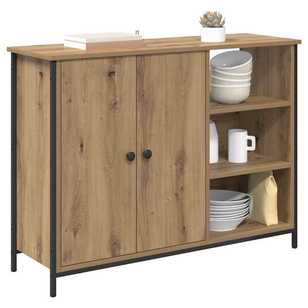 vidaXL Buffet Ch&ecirc;ne artisanal 100 x 33 x 75 cm Bois d'ing&eacute;nierie