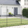 vidaXL Clôture de jardin 3 pcs Gris 170 x 225 cm