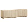 vidaXL Meuble TV 140 x 34,5 x 40 cm Ch&ecirc;ne Sonoma Bois d'ing&eacute;nierie