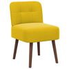 vidaXL Fauteuil &agrave; pantoufle Jaune Velours