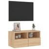 vidaXL Meuble TV mural ch&ecirc;ne sonoma 60x30x30 cm bois d'ing&eacute;nierie