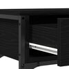 vidaXL Table console Ch&ecirc;ne noir 72,5 x 25 x 75 cm Bois d'ing&eacute;nierie