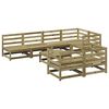 vidaXL Salon de jardin 8 pcs bois de pin impr&eacute;gn&eacute;