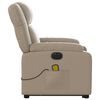 vidaXL Fauteuil inclinable de massage &eacute;lectrique cappuccino similicuir