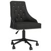 vidaXL Chaises pivotantes &agrave; manger lot de 6 Noir Velours