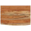 vidaXL &Eacute;tag&egrave;re murale rectangulaire massif acacia bordure assortie