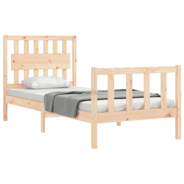 vidaXL Cadre de lit sans matelas bois de pin massif
