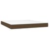 vidaXL Sommier &agrave; lattes de lit matelas LED Marron fonc&eacute; 160x200 cm