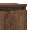 vidaXL Buffet avec tiroir ch&ecirc;ne brun 71x35x65 cm bois d'ing&eacute;nierie