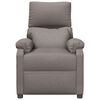vidaXL Fauteuil inclinable &eacute;lectrique Taupe Tissu