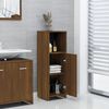 vidaXL Armoire de bain Ch&ecirc;ne marron 30x30x95 cm Bois d'ing&eacute;nierie