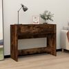 vidaXL Table console Ch&ecirc;ne fum&eacute; 100x39x75 cm Bois d'ing&eacute;nierie