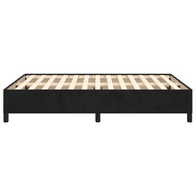 vidaXL Cadre de lit sans matelas noir 140x190 cm velours