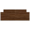 vidaXL Cadre de lit sans matelas ch&ecirc;ne marron 140x190 cm