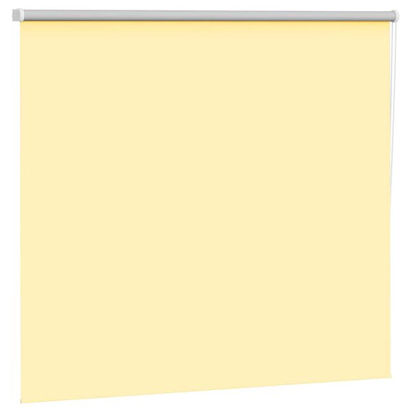 vidaXL Store enrouleur occultant jaune largeur du tissu 126,6 cm