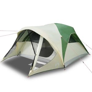 vidaXL Tente familiale tunnel 6 personnes vert imperm&eacute;able