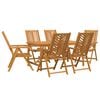 vidaXL Ensemble de salle &agrave; manger pour jardin 7 pc Marron