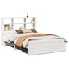 vidaXL Lit biblioth&egrave;que sans matelas blanc 140x190 cm bois pin massif
