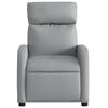 vidaXL Fauteuil de massage inclinable Gris clair Tissu