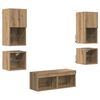 vidaXL Meubles TV muraux 8 pc Ch&ecirc;ne artisanal Bois d'ing&eacute;nierie