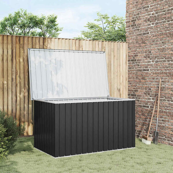 vidaXL Boîte de rangement de jardin Anthracite 171x99x93 cm