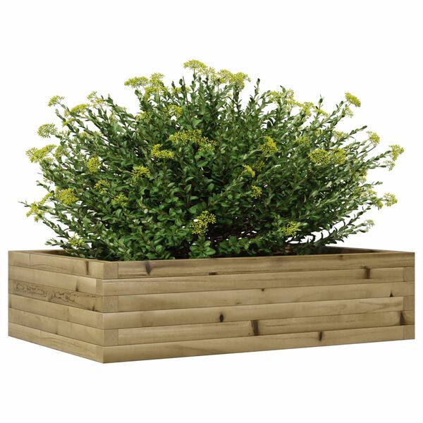 vidaXL Jardinière 90x60x23 cm bois de pin imprégné