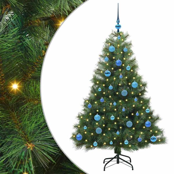 vidaXL Sapin de No&euml;l artificiel avec 150 LED Vert 150 cm PE et PVC